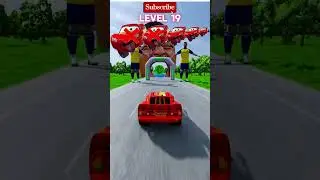 🏎️ GIANT vs Tiny McQueen &ndash; Who Wins? 😱#mcqueen #mater #pixarcars