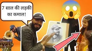 Amazing 🎨 art by cute girl 🤪🤣😂😂 | wedding child artist 😍 #weddingart #dailyvlog #liveweddingartist