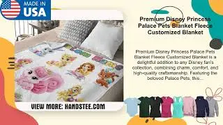 Premium Disney Princess Palace Pets Blanket Fleece Customized Blanket