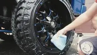 Wheel Shine Application for Painted Wheels
