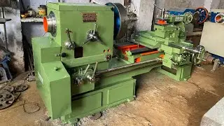8ft lathe machine, 18&rdquo; bed width, 16&rdquo; centre height, 6&rdquo; spindle bore  metal lathe|kharad machine