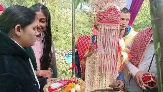 #himachalishadi main dulhe ka swagat wali rasam#likeandsubscribe #