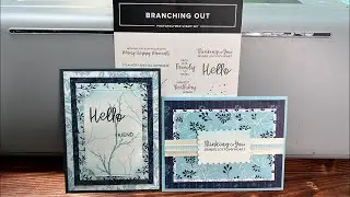 Branching Out Card Tutorials - True Blue Floral DSP by Stampin’ Up!