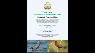 Tamil Nadu synchronised bird census for 2023 #MITCAT & TN Forest on 29 Jan 23 at Thuraiyur Lake