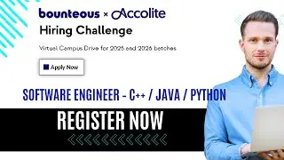 Finally, Bounteous x Accolite Virtual Campus Drive 2025&ndash;26 | Software Engineer Hiring | Apply Now |