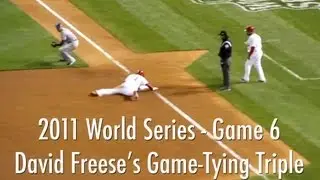 Freese Hits Game-Tying 9th Inning Triple - 2011 World Series Game 6 | Cardinals vs. Rangers 10/27/11