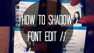 Shadow Edit- superimpose tutorial
