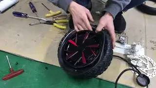 Remove and Install the Inner Tubes For EcoRider E4 9 Dual Motor Scooter