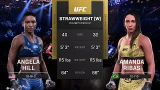 EA Sports UFC 5 Gameplay Angela Hill vs Amanda Ribas