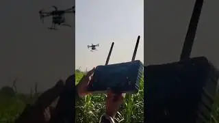 #drone #pilot #agriculturefarming #farming #newtechnology agriculture drone spray in sugarcane