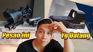 REVIEW & REPAINT ACOG Zoom Dummy Tactical Scope 4x Pubg - DCOBRA M4 / AR15