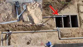 SEPTIC TANK FULL DETAIL// pvc pipes fittings\\sewage pipe installation in house
