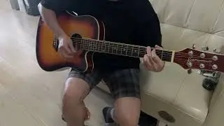 Kona Thin body Acoustic Guitar sound demo