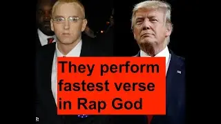 TRUMP & EMINEM FASTEST LYRICS EVER! Sing a Duet 