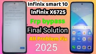 Infinix x6725 frp bypass/ Infinix smart 10 x6725 Google unlock/Infinix smart 10 bypass 2025