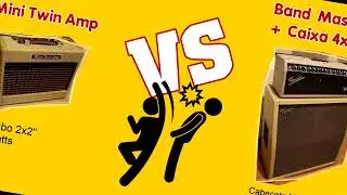 Comparativo Fender ( Mini Twin Amp X Band Master + 4x12 ) - Round 1 - Clean.