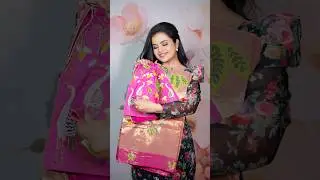 ✨ Zari Kota Saree Styling ✨💖 #youtube #styling #explorer #fashiontrends #saree #trend #makeup #yt