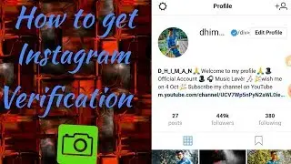 [Hindi] How to get Verified (Blue tick) on Instagram Account very Easy Fast Simple 2018