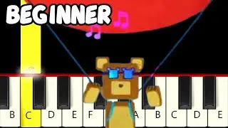 I'm a Bear - Super Bear Adventure - Fast and Slow (Easy) Piano Tutorial - Beginner (Both Hands)