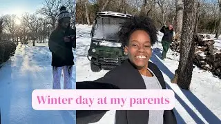 Зима в доме моих родителей 💕