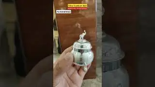 silver kumkum dabi silver Pooja items silver gift items silver Pooja samagri items #silver