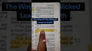 The Way Of The Wicked Leads to Death.        . #religion #christianity #faith #faithjourney