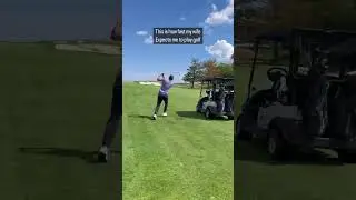 This is how fast my wife expects me to play golf 😅 #shorts #golf