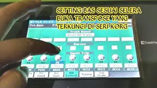 Dua cara membuka transpose dan setting suara di pa600