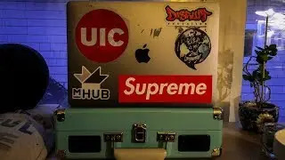 Jake Fine Shows Off His Insane Sticker Collection