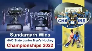 Sundargarh Wins HAO State Junior Men's Hockey Championship 2022 - Odisha Government