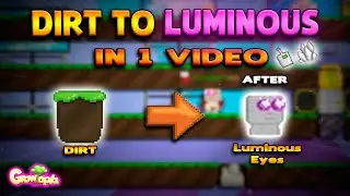 DIRT TO LUMINOUS [EASY TUTORIAL] IN 1 VIDEO 2022 | GROWTOPIA PROFIT