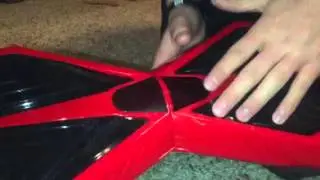 Getting the rubber pads on your hover board back into the groove.