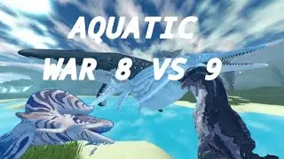 DINOSAUR SIMULATOR aquatic war 8 VS 9