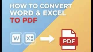 វិធីConvert Word Excel to PDF | How to Convert Word Excel to PDF | EPS27