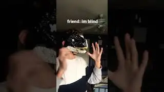 When Your friend asked to put on your dino mask #shorts #furry￼