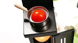 Relaxing Food Video - Stuffed Peppers Mini Cooking
