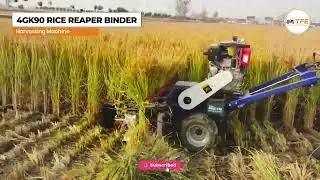 4GK90 Paddy Harvester | Fast & Efficient Crop Cutting Machine🌾🚜💪