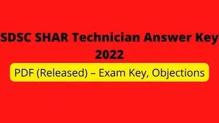 SDSC SHAR Technician Answer Key 2022