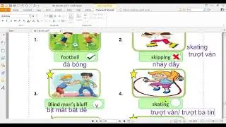 LOP 3 , UNIT 10 , BREAK TIME ACTIVITIES ,PHẦN 1