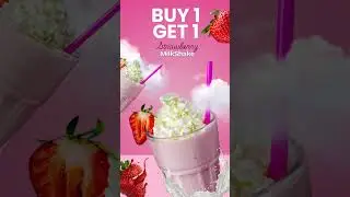 Digital Strawberry Milkshake Menu Templates -#29