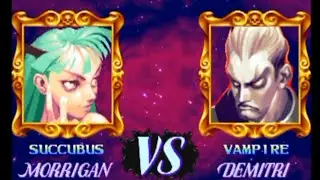 Darkstalkers - The Night Warriors | Succubus vs Vampire| retro games on android | Capcom 1994
