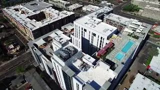 Rooftop Shade Sails at Rise on Apache