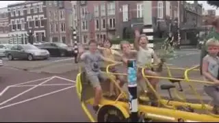 Bicycle School bus in Netherland