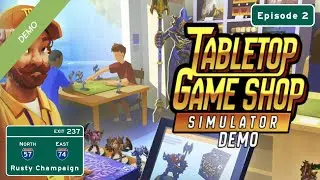 Tabletop Game Shop Simulator Demo - Dice, Rule Books, and (a Little) More Space!  Episode 2
