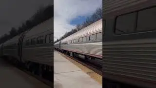 Amtrak 96 Northeast regional with P42DC engine #150 Leading with a quick horn show