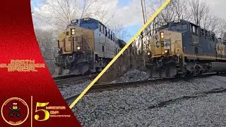 (250 Sub Special!) CSX M412 & CSX Coal Train Runs Eastbound On The Old Main Line Subdivision