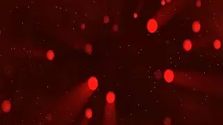 Glowing red bokeh particles overlay | 4K