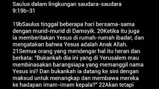 44  Kisah Para Rasul 09   I   Saulus bertobat  I  Petrus menyembuhkan Eneas dan membangkitkan Dorkas