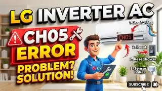 LG ac CH05 error || LG inverter AC CH05 error.