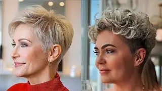Silver Pixie Haircuts for women over 50 | Boy cut for girls | Undercut Pixie haircut 2025 md
